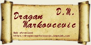 Dragan Markovčević vizit kartica